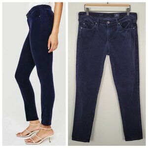 Adriano Goldschmied The Prima Cigarette Leg Corduroy Pants Navy Blue Size 29